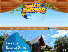 Tablet Screenshot of pousadathermaspark.com.br